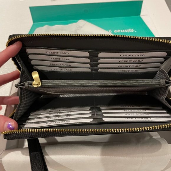 Large Black Wallet - Picture 3 of 3